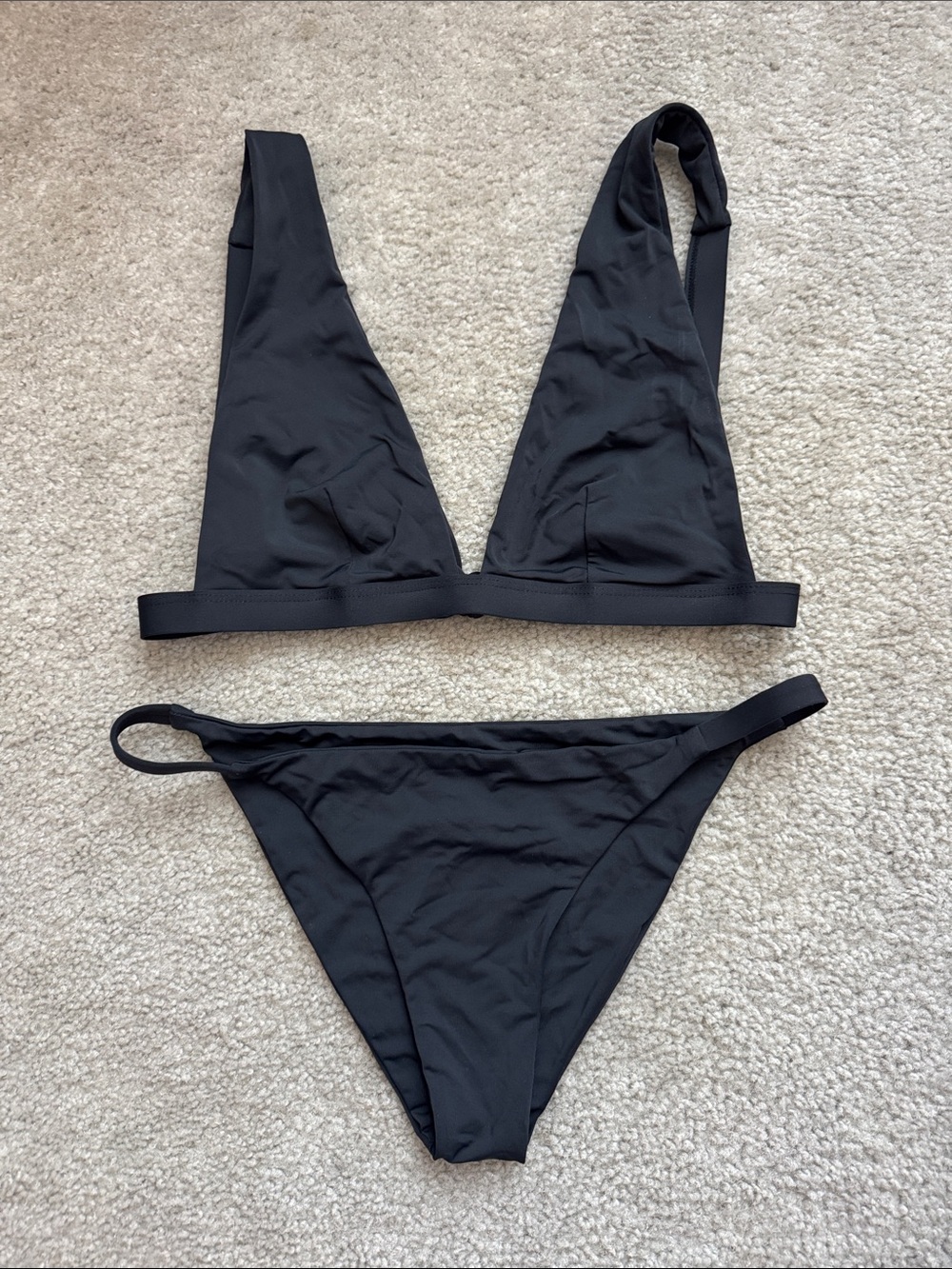 Black Bikini Top and Bottom